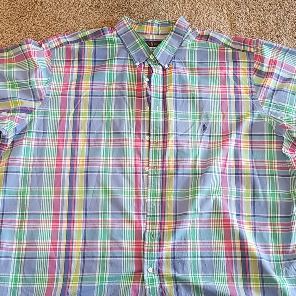 Multicolored Ralph Lauren Button Down size 4xlt